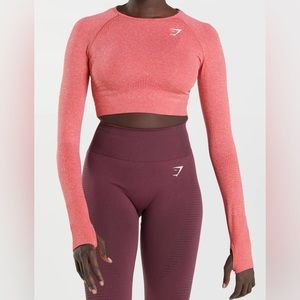 Gymshark Vital Seamless Crop Top in Pink